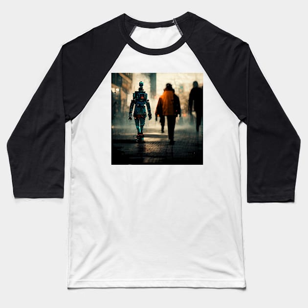 Future Cities Series Baseball T-Shirt by VISIONARTIST